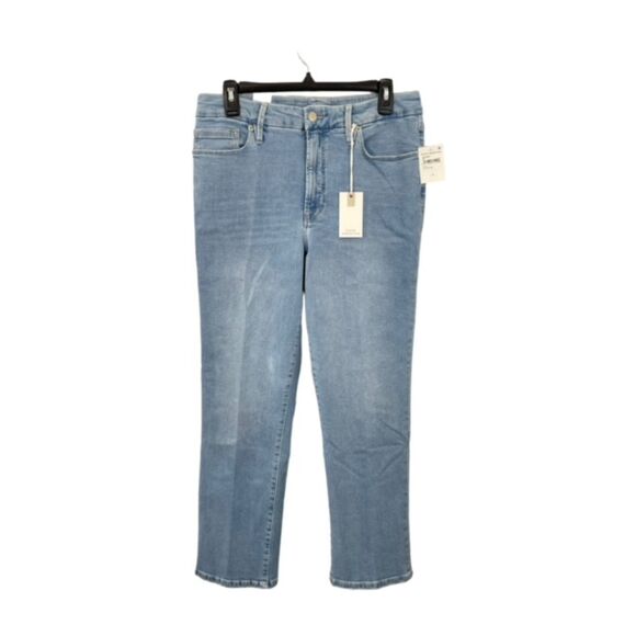 NWT Good American Good Legs Straight Jeans Size‎ 12 /31 Indigo Blue Denim - Picture 1 of 9